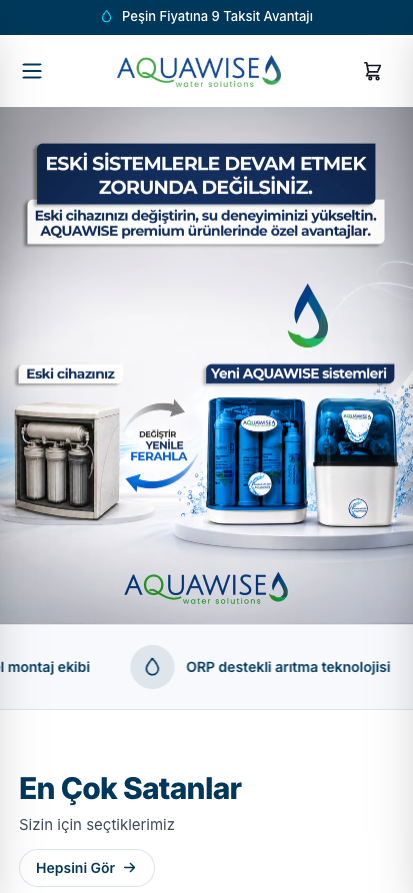 Aqua Wise mobil arayüz tasarımı