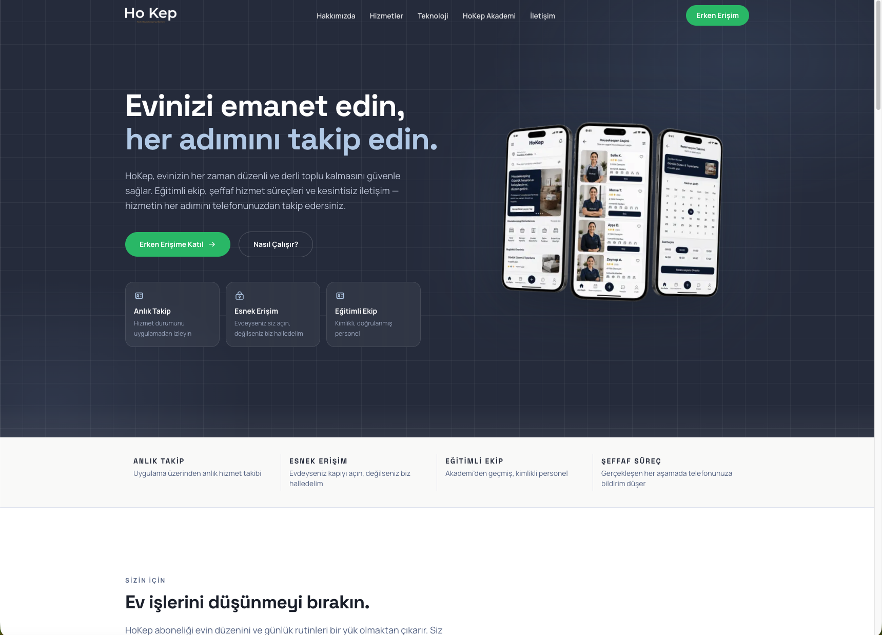 Ho-Kep web sitesi tasarımı