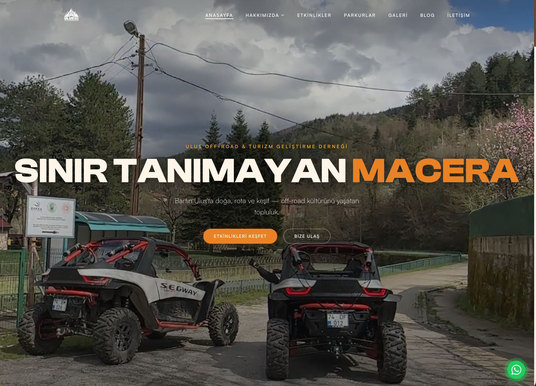 Ulus Off-Road web sitesi tasarımı